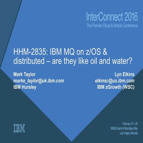 IBM MQ - Comparing Distributed and z/OS platforms