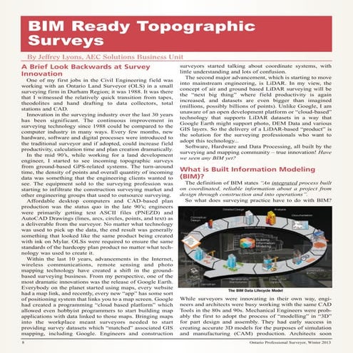 BIM Ready Topographic Surveys