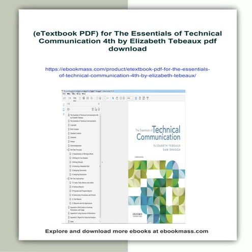 (eTextbook PDF) for The Essentials of Technical Communication 4th by Elizabet...