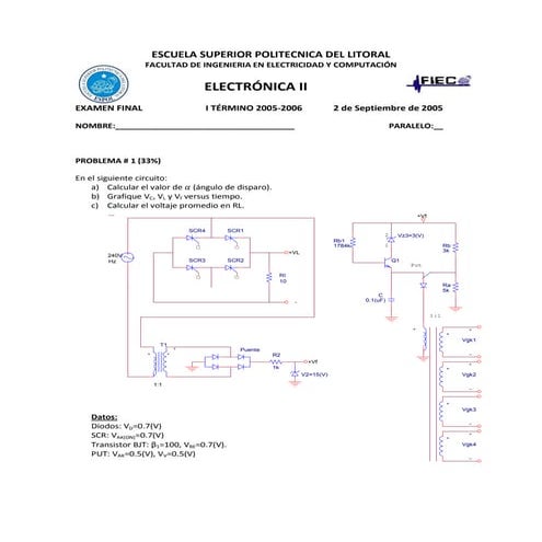 Examen de electrónica 