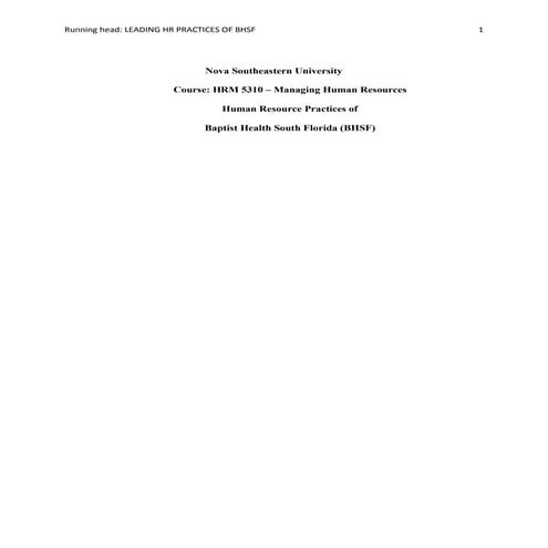 Leading HR Practices