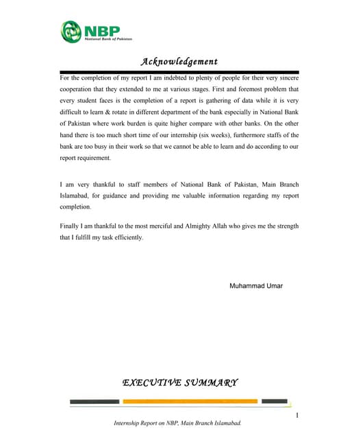 internship-report-national-bank-of-pakistan