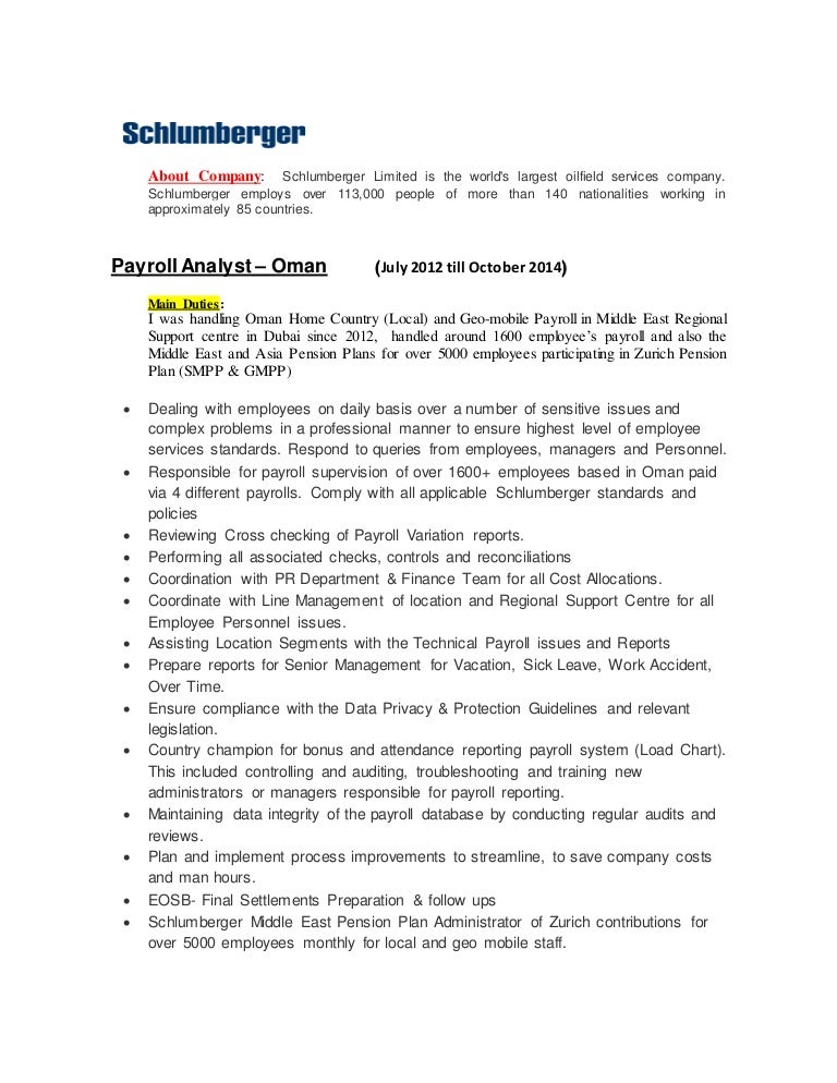 Load Chart Schlumberger