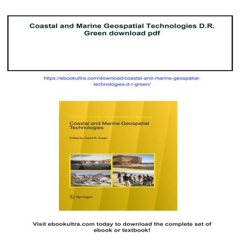 Coastal and Marine Geospatial Technologies D.R. Green | PDF