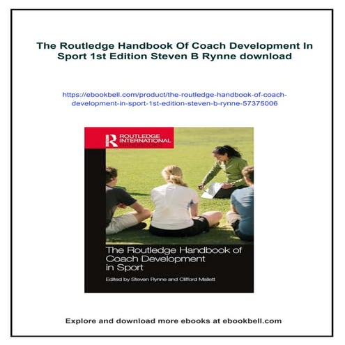 The Routledge Handbook Of Coach Development In Sport 1st Edition Steven ...