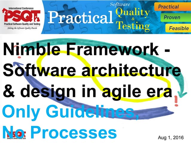 Nimble Framework - Software architecture and design in agile era - PSQT Template