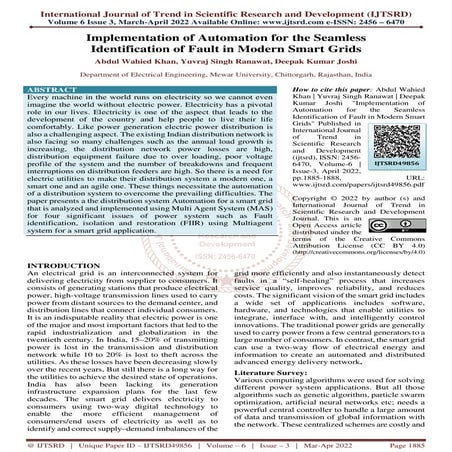 Implementation of Automation for the Seamless Identification of Fault in Mode...