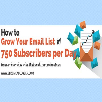 How to Grow Your Email List by 750 Subscribers per Day