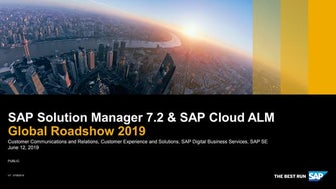 SAP Solution Manger 7.2