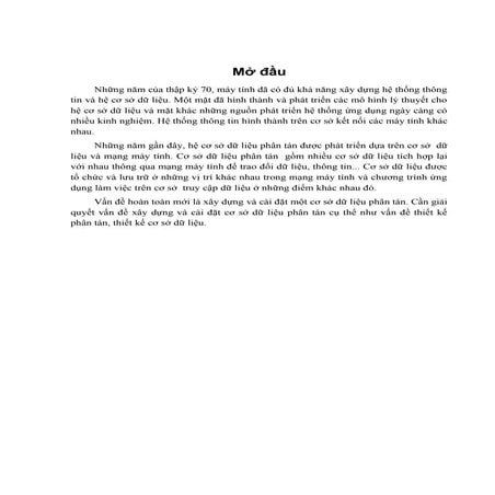 Ứng dụng mô hình CSDL phân tán giải quyết bài toán quản lý bán hàng