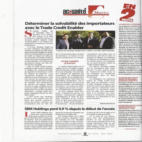 Business Mag artile May 2016