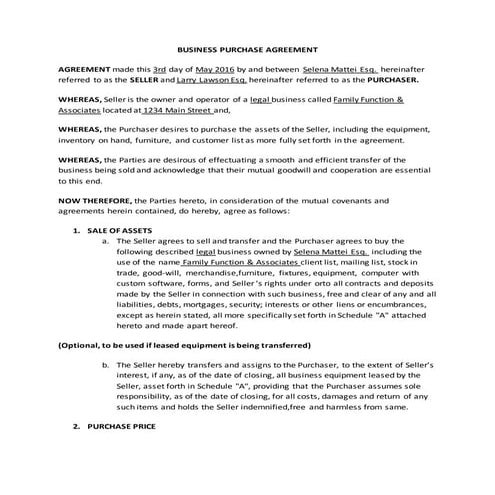 BUSINESSPURCHASEAGREEMENT (1)