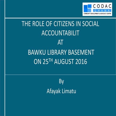 BAWKU PRESENTATIOM-THE ROLE OF CITIZENS IN LOCAL  GOVERNANCE-2