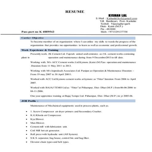 normal resume | DOCX
