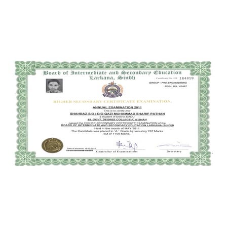 Intermediate Certificate
