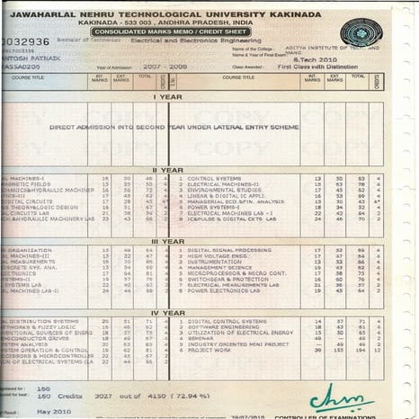 4.1.B.Tech Marks List