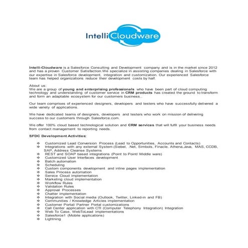 Intelli-Cloudware