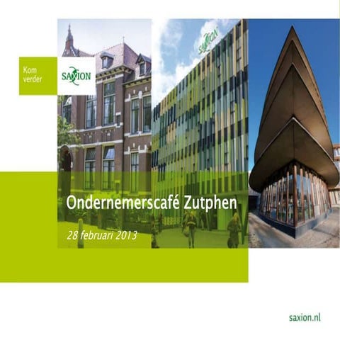 Ondernemerscafé van 28 februari 2013