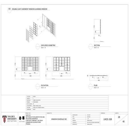 28 final window detail w5 ready plot a1 titleblock landscape updated | PDF