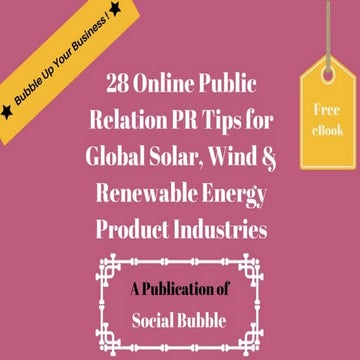 28 online public relation pr tips for global solar, wind & renewable energy p...