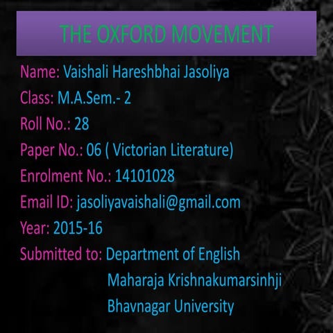 Oxford Movement 
