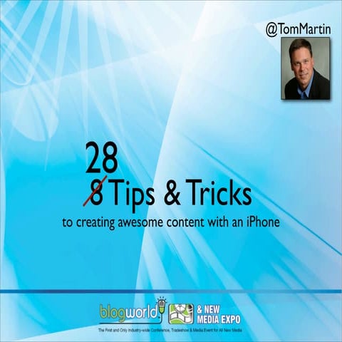 28 ways To Create Awesome Blog Content with an iPhone