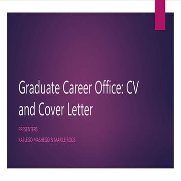 29 07-2016- cv, cover letter and interview presentations 
