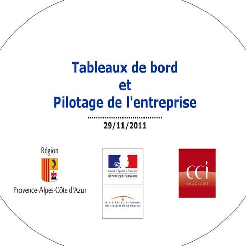 les tableaux de bord de l'entreprise