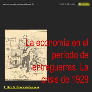 La crisis de 1929 y la economía de ...
