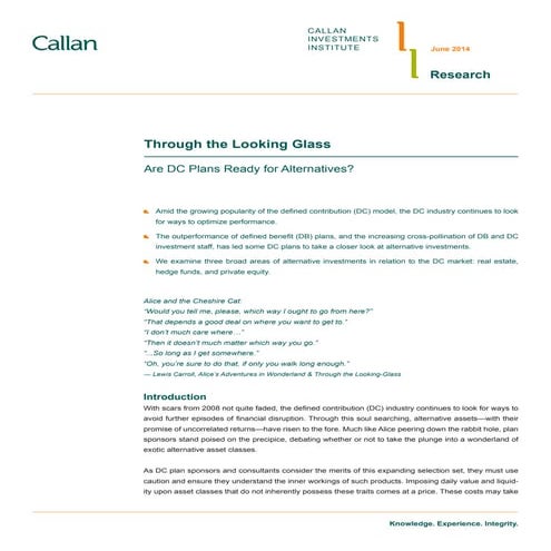 Callan DC Survey Key Findings 2017 | PDF