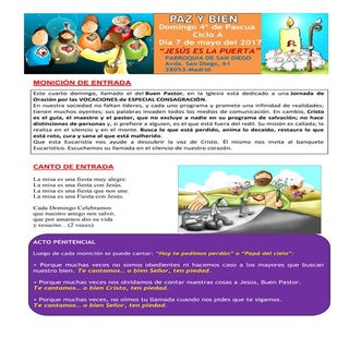 GUIÓN EUCARISTIA FAMLIAR DEL DOMING...