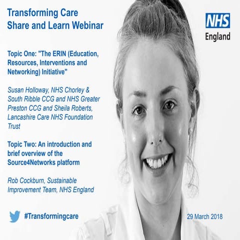 Transforming Care: Share and Learn Webinar – 29 March 2018