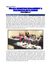 Silabus Training "Effective  Marketing  Management & Building Sales Planning" di Era Digital 4.0 (yang dikaitkan dengan Paktek 4DX Disciplines of Execution)