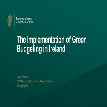Applying a green lens -- Laura KEVANY, Ireland