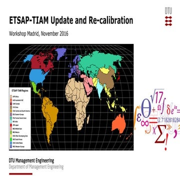 ETSAP-TIAM update and re-calibration