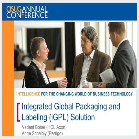 SAP Sapphire 2012: Integrated Global Packaging, Artwork and Labeling