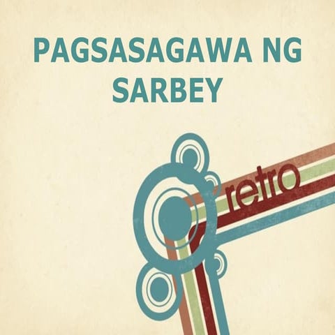 Pagsasagawa ng Sarbey