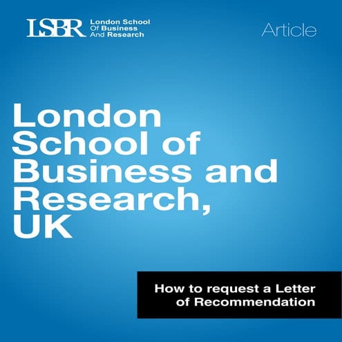 How to request a Letter of Recommendation