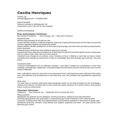 RRT Resume #1 | DOCX