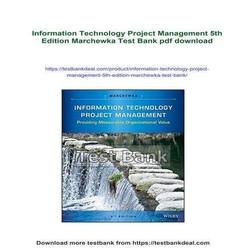 Information Technology Project Management 5th Edition Marchewka Test Bank