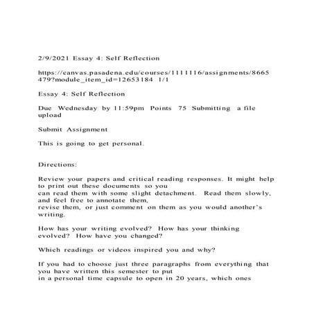 292021 essay 4 self reflectionhttpscanvas.pasadena.e