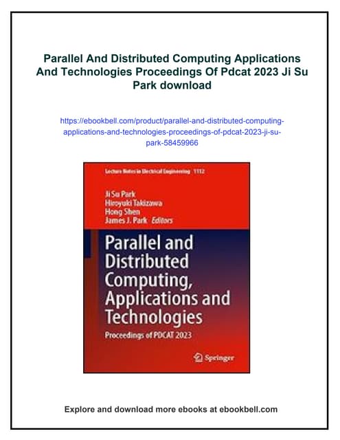 Parallel And Distributed Computing Applications And Technologies ...
