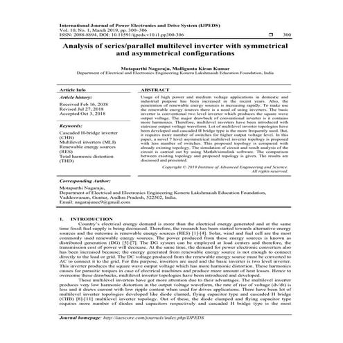 Comparison of symmetrical and asymmetrical cascaded current source ...