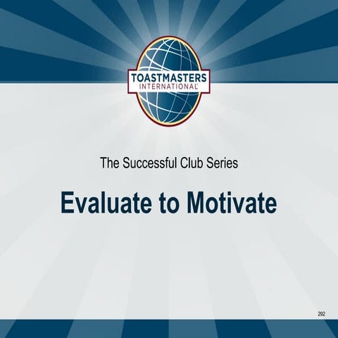 TM Evaluate to Motivate