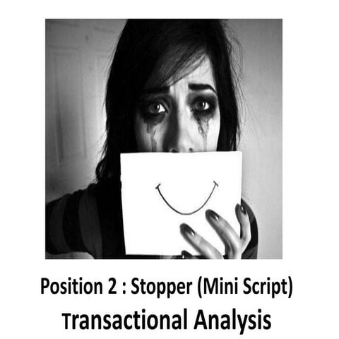 Position 2  stopper (mini script)   transactional analysis - Manu Melwin Joy