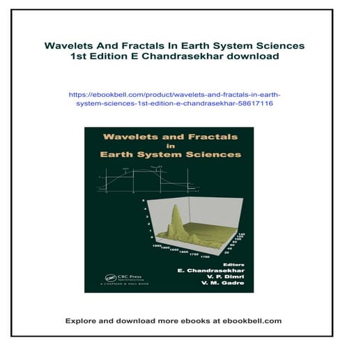Wavelets And Fractals In Earth System Sciences 1st Edition E Chandrasekhar