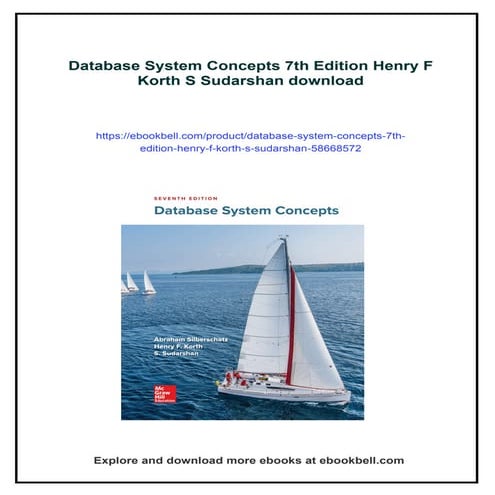 Database System Concepts 7th Edition Henry F Korth S Sudarshan | PDF