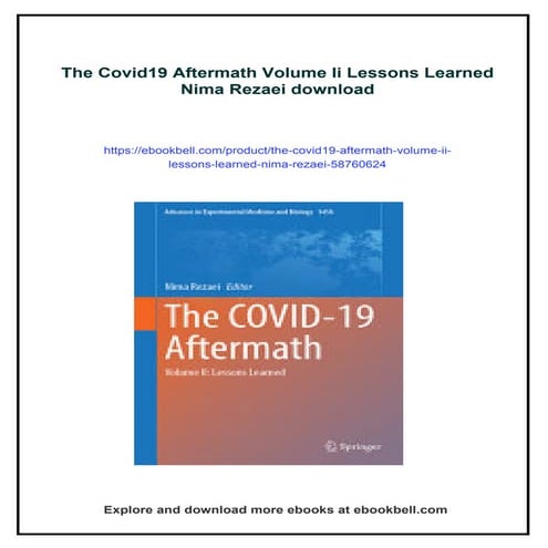 The Covid19 Aftermath Volume Ii Lessons Learned Nima Rezaei