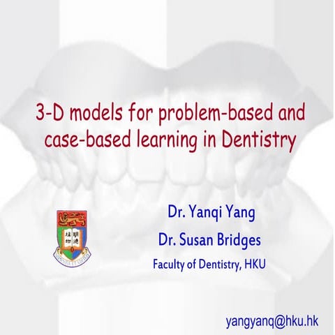 29 3 d model for problem-based and case-based learning in dentistry ...