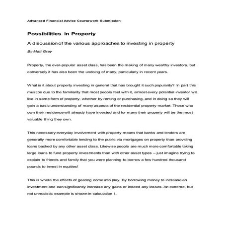 Possibilities In Property